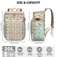 thumbnail image 3 of Cute Cartoon Tree Scene Cooler Backpack, Leak Proof Insulated Backpack for Women & Men, Waterproof Cooler Bag for Work, Picnic, Road Trips, Fishing, 3 of 6