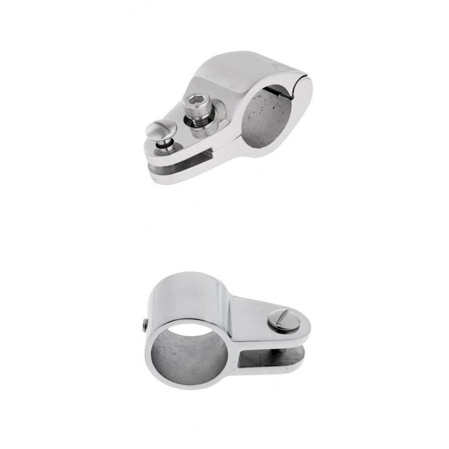 Abrazadera Bimini Cola de acero inoxidable 22 mm con mandíbula deslizante