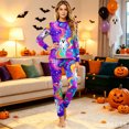 thumbnail image 4 of Matching Family Halloween Pajamas Set - 2026 Cute Ghost & Pumpkin Print Two-Piece Sleepwear Pjs - Family Matching Pajamas Soft Holiday Jumpsuit Loungewear for Family, 4 of 6