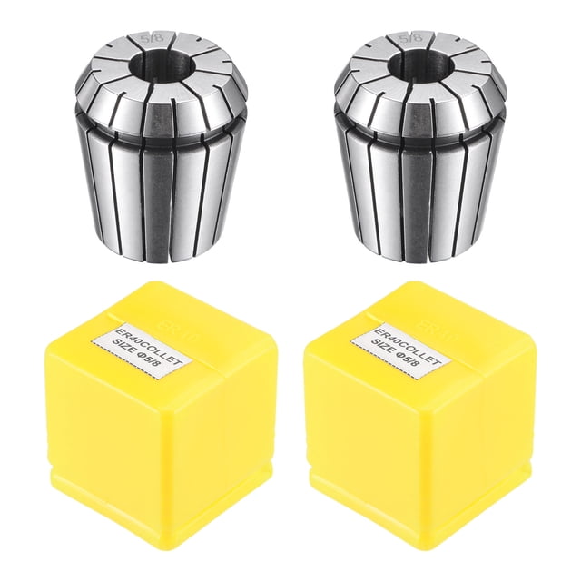Unique Bargains ER40 Spring Collet, 5/8' Chuck for CNC Engraving Machine Lathe Milling Tool 2 Pack