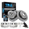 thumbnail image 1 of Kit de frenos traseros TRQ con pastillas cerámicas, cálipers y discos para Ram 2012, 1 of 9