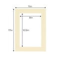 thumbnail image 3 of Tan Acid Free 11x17 Picture Frame Mats with White Core Bevel Cut for 8.5x11 Pictures - Fits 11x17, 3 of 4