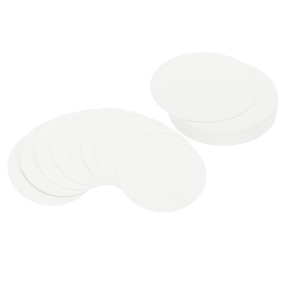 Uxcell 4inch Circle Card Stock, 50Pcs Round Shape Cutouts Paper Thick Cardstock Coaster for DIY Projects, White