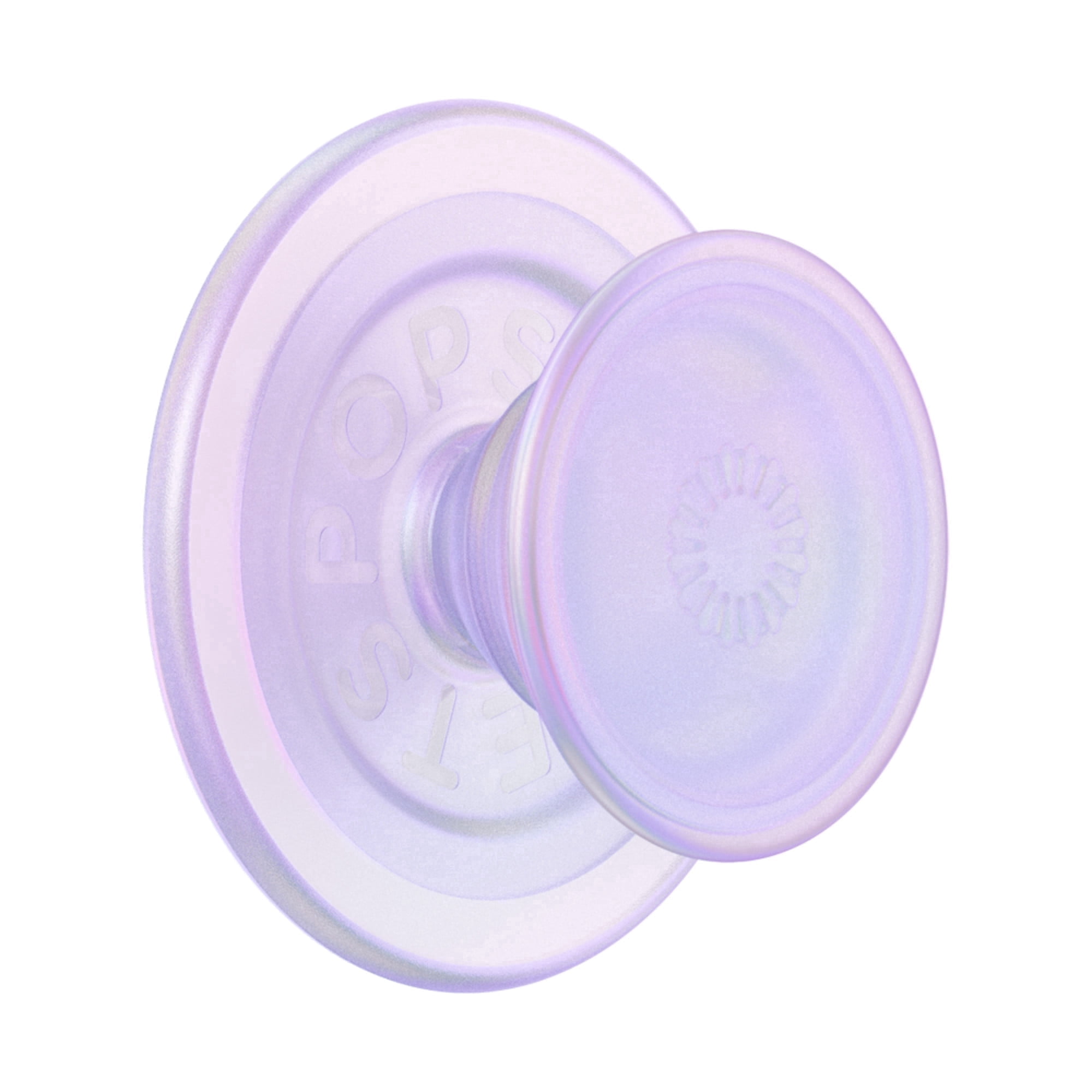 PopSockets Phone Grip for MagSafe, Magnetic Holder, Phone Stand, Pink - Opalescent Clear