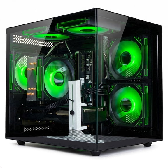 WIWB Gaming PC, Ryzen 5 4500, RX 6500 XT 4GB, 16GB DDR4, 512GB SSD, A520 Motherboard, WiFi 6