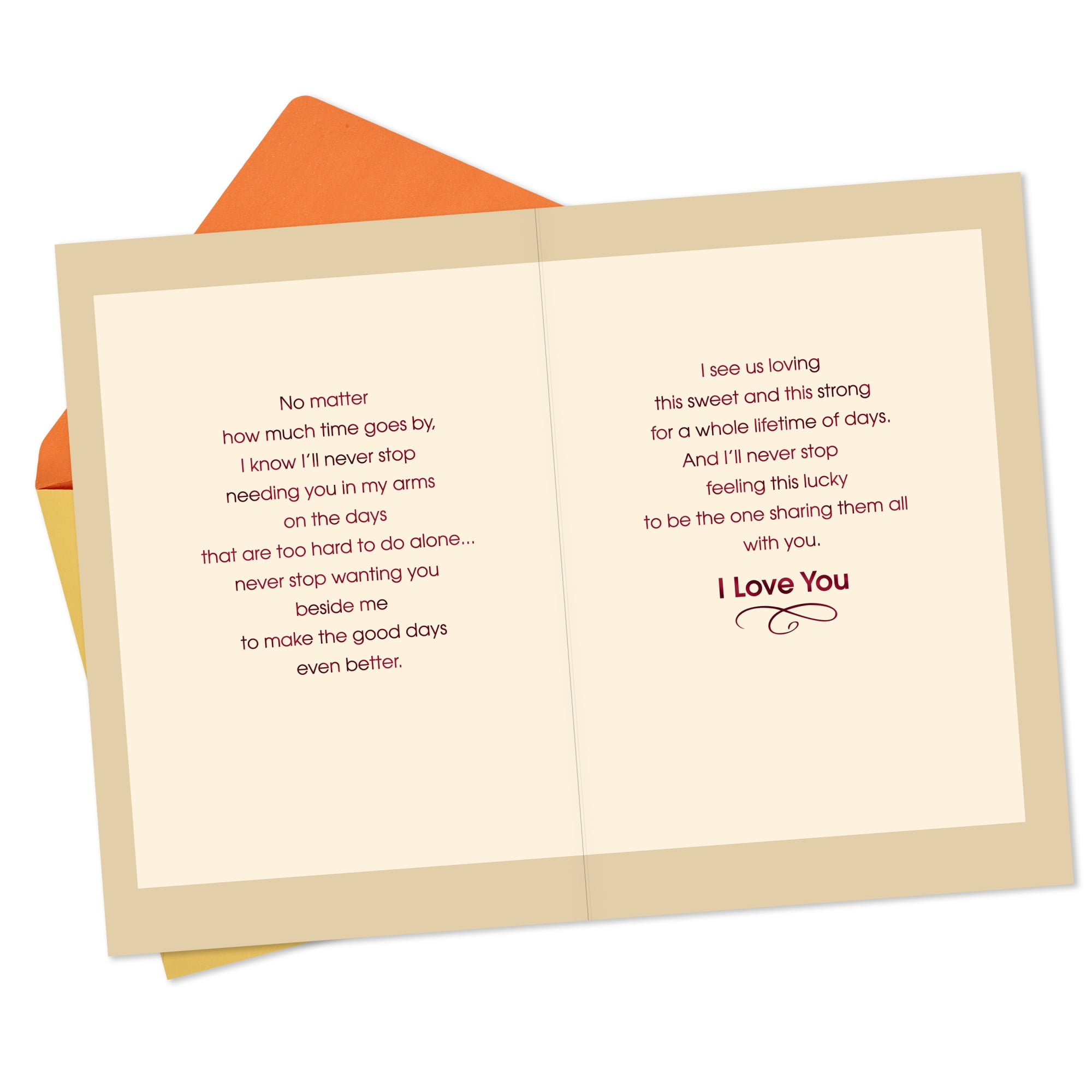 Hallmark Mahogany Love Card (I'll Never Stop Feeling This Lucky)