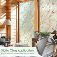 thumbnail image 4 of Clearance!Peel And Stick Wallpaper,Wall Stickers,45cm X 100cm Colorful Bird Pattern Decorative Opaque Window Film Specifically Designed For And Bathrooms Ligh,Peel And Stick Tile,Wall Decor, 4 of 4