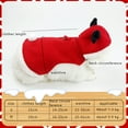 thumbnail image 5 of Cute Pure Cotton Rabbit Clothes Bunny Christmas Dress Costume with Harness Accessory M Code Christmas, 5 of 7