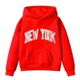 thumbnail image 4 of Byoo Big Girl's New York Print Hoodie Activewear Casual Pullover Hooded Sweatshirt, 4 of 4