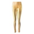 thumbnail image 4 of Leggings en Cuir pour Femmes, Couleur Unie, Extensibles, Ajustés, Intéressants, Brillants, 4 of 6