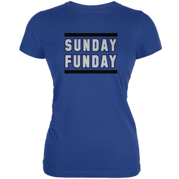 Sunday Funday Detroit Royal Juniors Soft T-Shirt - X-Large