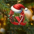 thumbnail image 1 of Clearance! 26 Christmas Letter Decorations A To Z (without H And V) Hanging Christmas Tree Pendant Alphabet Letters Named Alphabet Decorations Christmas Tree Decorations, 1 of 6