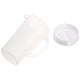 thumbnail image 2 of Recipiente para bebidas de gran capacidad, resistente al calor, jarra de agua fría, jarra de plástico para jugo, tetera doméstica con tapa (blanca), 2 of 5