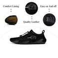 thumbnail image 2 of Mens Driving Casual Shoes Outdoor Non-slip Walking Shoes Breathable Lightweight Sneakers Soft Comfortable Lace-up Shoes Black 9.5 US, 2 of 7