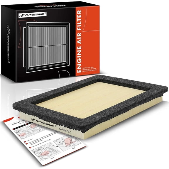 A-Premium Engine Air Filter Compatible with Ford F-150 2004-2008, F-250 F-350 Super Duty 2005-2007, Expedition & Lincoln Navigator 2005-2006, Mark LT 2006-2008, V8 5.4L