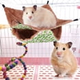 thumbnail image 2 of Small Pet Hanging Bed,Hanging Double deck Hammock Small Pet Hammock Sugar Glider Hammock High-Precision Functionality, 2 of 8