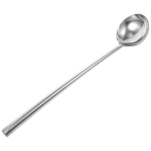 Cuchara de salsa larga Cuchara de metal Cuchería Cocina Servir cuchara de acero inoxidable cuchara de acero inoxidable