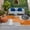 Orange, variant on Black Abstract Outdoor Rug 3x5 Ft, Non Slip Washable Area Rug, Grey Geometric Oil Painting Vintage Ombre Patio Rugs Carpet Runner, Large Floor Mat for Indoor/Outdoor Deck Porch Camping