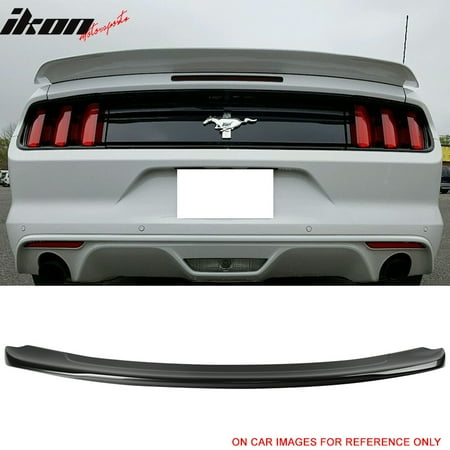 Spoiler Kit Mustang - 15-18 Ford Mustang GT350 2Dr Coupe GT Track Pack Trunk Spoiler Lip Wing - ABS