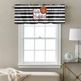 thumbnail image 3 of Hello Basketball Valance Curtain Watercolor Black White Strips Sport Window Valances Rod Pocket Short Curtains Window Treatments for Kitchen Bedroom Bathroom Laundry 60" x 14", 3 of 9