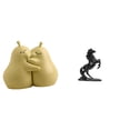thumbnail image 1 of Sujetalibros decorativos con forma de caballo, de resina y . Escultura de animal. Topes modernos para libros, ideales para sala de estar, ofi, 1 of 8