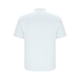 thumbnail image 4 of hoksml Men Golf Polos Solid Color Collared Button Pockets Top Casual Sports Shirts Pullover Short Sleeve Turndown Collar Blouse Summer Lightweight T Shirt, 4 of 6