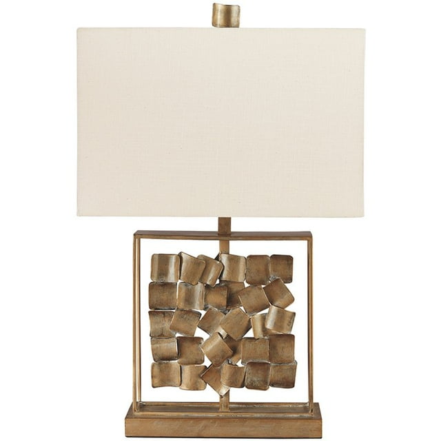 Ashley Furniture Lampe de Table en Métal en Or Antique