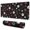 Paw Prints, variant on Long Mouse Pads for Desk,Kirky Hasky Dalmatian Desk Mats on Top Of Desks, Desk Mouse Pad Extra Large with 3mm Non-Slip Base and Stitched Edge for Gaming,Office,Work,Home 31.5"x11.8"