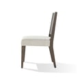 thumbnail image 3 of Benjara Lan 19 Inch Rubberwood Side Dining Chair, Upholstered, Set of 2, Brown, 3 of 6