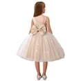 thumbnail image 2 of Alvivi Kids Sleeveless Chiffon Tulle Dress Flower Girls Wedding Pageant Bridesmaid Dress Birthday Party Champagne 130, 2 of 6