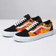 thumbnail image 2 of Mens Vans Old Skool Pop Camo Black Spicy Orange White VN0A38G1RK3, 2 of 4