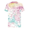 thumbnail image 4 of NoxwB Men's 3D Novelty Tie Dye Funny Graphic T-Shirts Regular Fit Lightweight Round Neck Short Sleeve Pullover Shirts Summer Casual Athletic Basic Tees Pink XXL, 4 of 5