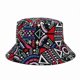 thumbnail image 2 of Boho Fisherman Hat Vintage Print Panama Bucket Hat Women Men Reversible Bob Chapeau Femme Retro Hip Hop Cap Gorros, 2 of 2