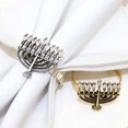 thumbnail image 2 of Candelabro de Hanukkah, anillo de servilleta, hebilla de servilleta, anillo de servilleta de restaurante occidental con incrustaciones de diamantes, 2 of 6