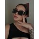 thumbnail image 3 of Gafas de sol con visera, estilo envolvente, para mujeres y hombres, para disfraces, fiestas, festivales, cosplay con protección UV400, 3 of 5