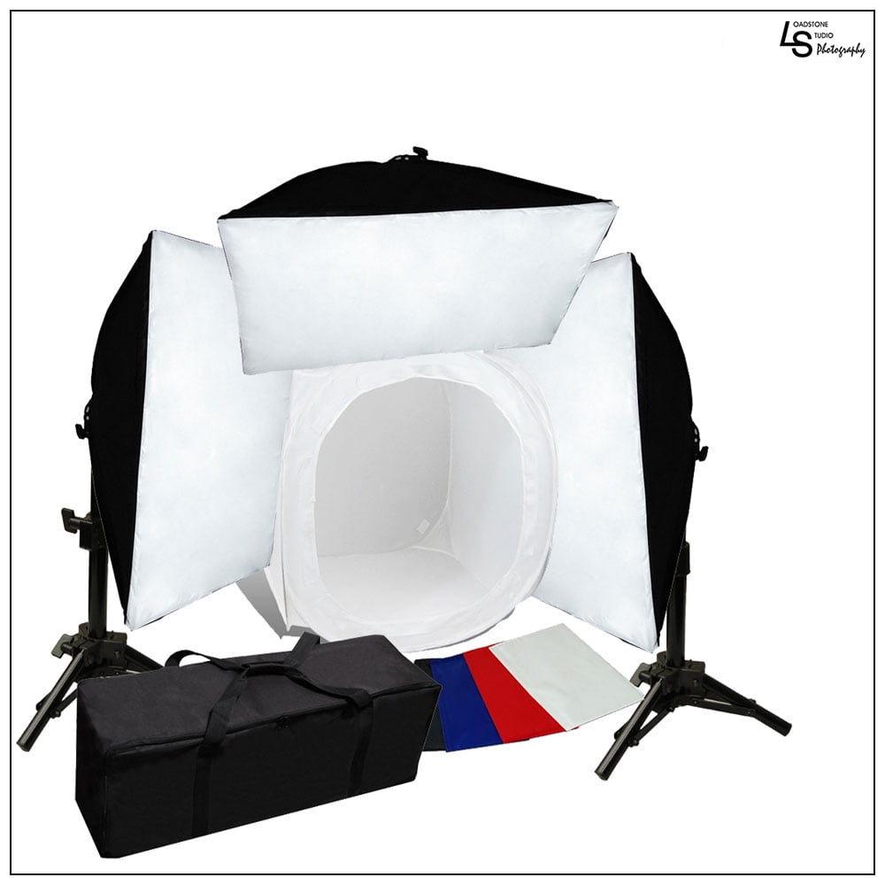 30" Collapsible Photo Tent Cube Box Lighting Kit with Boom Tabletop