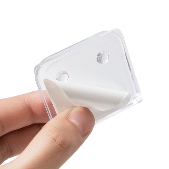 10pcs Clear Shower Curtain Clips Self Adhesive Shower Curtain Clip No Tool Required,Prevents Slipping of Shower Curtains