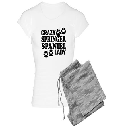 

CafePress - Crazy Springer Spaniel Lady Pajamas - Women s Light Pajamas