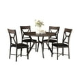 thumbnail image 2 of Titanic Furniture  Hex Round Brown Wood Dining Table with Metal Accents, 2 of 2