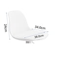 thumbnail image 4 of Set dos piezas banco color negro para barra giratorio altura ajustable en PP con asiento acolchonado tapizado en material PU SKU: SET129 NEGRO Euroluce Contemporary Design Vanguardista, 4 of 6