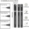 thumbnail image 2 of 3Pcs Silver Chrome Paint Markers, Metallic Reflective Pens for Waterproof Touch-Up, Model Repair, DIY Craft & Metal Coating, High-Gloss Mirror Finish, 2 of 7