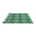 thumbnail image 2 of Ahgly Company Machine Washable Indoor Rectangle Abstract Turquoise Blue Modern Area Rugs, 7' x 9', 2 of 4