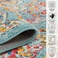 thumbnail image 3 of Luxee Designs Alexandria Collection 9x12 Area Rug, Medallion Rugs for Living Room, Bedroom, Kitchen, Office, Pet Friendly, Low Pile, High Traffic Area, Stain Resistance - Sea Blue, 3 of 5