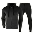 thumbnail image 4 of Mens Tracksuits 2025 Fall Winter Long Sleeve Zip Up Hoodie and Sweatpants Joggers Set Plain Tracksuit, 4 of 7