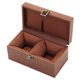 thumbnail image 2 of Estuche de almacenamiento para vajilla de té, versátil, con hebilla, resistente, ideal para regalo. Caja marrón para vajilla de té. Copa doble, 2 of 9