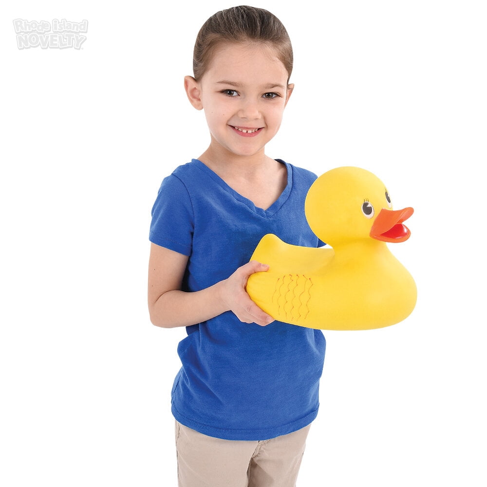 Rhode Island Novelty 10.5 Inch Jumbo Classic Rubber Duck, Giant Yellow Duck for Decor & Party Fun
