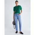 thumbnail image 2 of Free Assembly Women's Ribbon Cable Knit Sweater with Short Sleeves, Lightweight, Sizes XS-XXL, 2 of 5