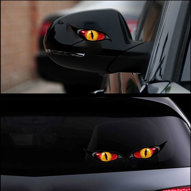 Pegatinas personalizadas para decoración de pared de ordenador, coche, motocicleta, ojo del diablo