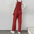 thumbnail image 4 of Pntutb Ladies European and American Retro Temperament Elegant Non-Bomb Corduroy Pantalones de pierna recta Correas Pantalones de una pieza Pntutb Pntutb-1328, 4 of 8
