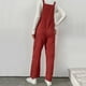 thumbnail image 4 of Puntoco Ladies European and American Retro Temperament Elegant Non-Bomb Corduroy Pantalones de pierna recta Correas Pantalones de una pieza Puntoco Puntoco-1328, 4 of 8